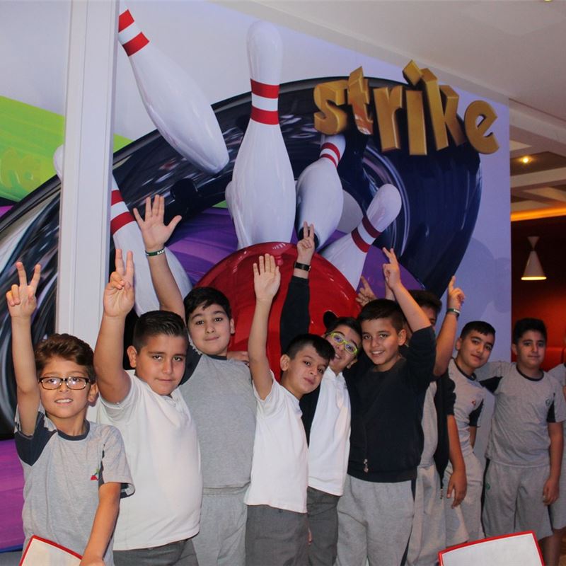 Grade 5 Students at Suleimaniah Go Bowling